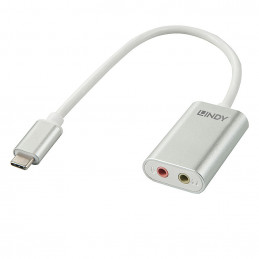 Lindy 42711 matkapuhelimen kaapeli Valkoinen USB C 3.5mm