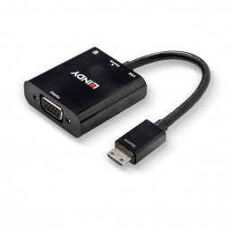 Lindy 38286 videokaapeli-adapteri 0,01 m HDMI Type C (Mini) Musta