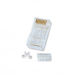 Lindy 62430 liitinjohto RJ-45 8-pin cat.6 Läpinäkyvä