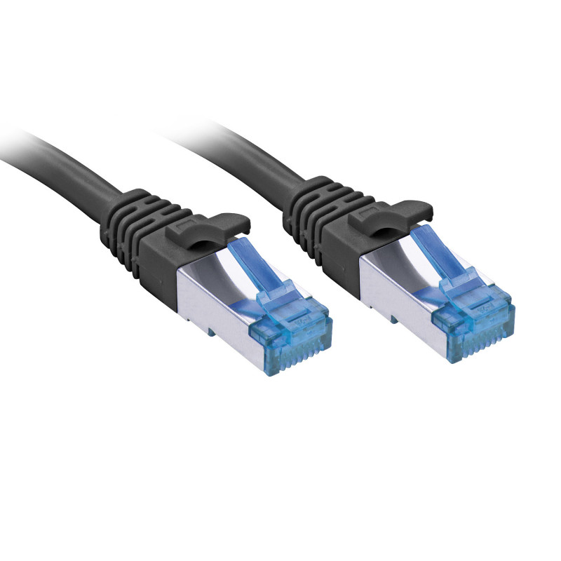 Lindy 47414 verkkokaapeli Musta 2 m Cat6a S FTP (S-STP)