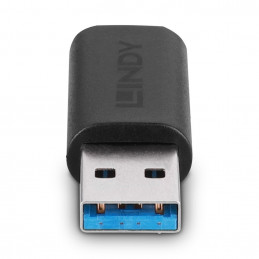 Lindy 41904 kaapelin sukupuolenvaihtaja USB 3.2 Type A USB 3.2 Type C Musta