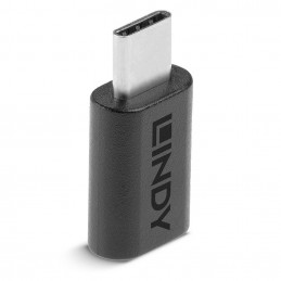 Lindy 41893 kaapelin sukupuolenvaihtaja USB 3.2 Type C Musta