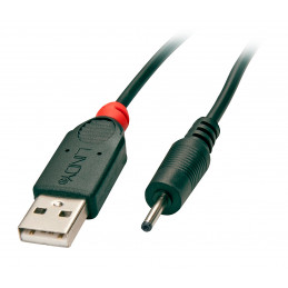 Lindy 70264 virtajohto Musta 1,5 m USB A