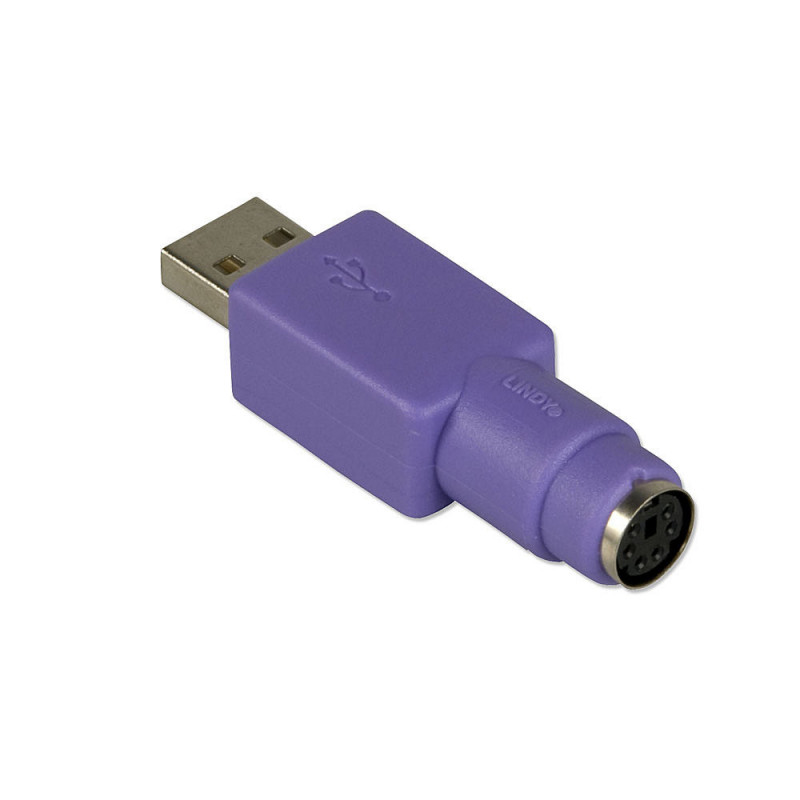 Lindy 70510 kaapelin sukupuolenvaihtaja USB A PS 2