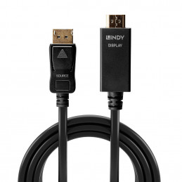 Lindy 36920 videokaapeli-adapteri 0,5 m DisplayPort HDMI-tyyppi A (vakio) Musta