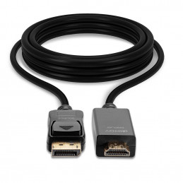 Lindy 36920 videokaapeli-adapteri 0,5 m DisplayPort HDMI-tyyppi A (vakio) Musta