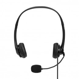 Lindy 20432 kuulokkeet ja kuulokemikrofoni Langallinen Kypärä Toimisto puhelukeskus Musta