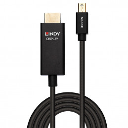 Lindy 40921 videokaapeli-adapteri 1 m Mini DisplayPort HDMI Musta
