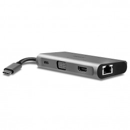 Lindy 43278 keskitin USB 3.2 Gen 1 (3.1 Gen 1) Type-C 5000 Mbit s Harmaa