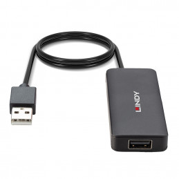 Lindy 42986 keskitin USB 2.0 480 Mbit s Musta