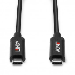 Lindy 43308 USB-kaapeli 5 m USB 3.2 Gen 2 (3.1 Gen 2) USB C Musta