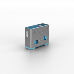 Lindy 40462 portin lukitsin USB A-tyyppi Sininen Akryylinitriilibutadieenistyreeni (ABS) 10 kpl