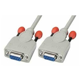 Lindy 3m Null modem cable verkkokaapeli Valkoinen