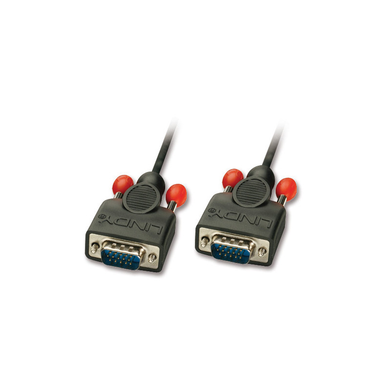Lindy 5m HD15 VGA-kaapeli VGA (D-Sub) Musta