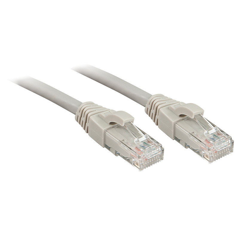 Lindy Cat.6 UTP 0.5m verkkokaapeli Harmaa 0,5 m Cat6 U UTP (UTP)