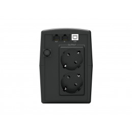 Conceptronic ZEUS02ES UPS-virtalähde Linjainteraktiivinen 0,85 kVA 480 W 2 AC-pistorasia(a)
