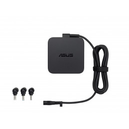 ASUS U65W-01 Universal Mini Mulit-tips Adaptor virta-adapteri ja vaihtosuuntaaja Sisä- ja ulkotila 65 W Musta