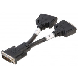 Lindy 41009 videokaapeli-adapteri 0,016 m DMS 2 x DVI Musta
