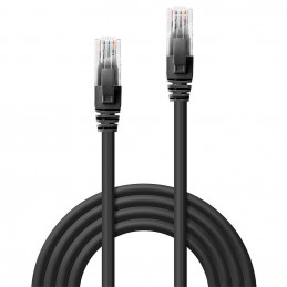 Lindy 48077 verkkokaapeli Musta 1 m Cat6 U UTP (UTP)