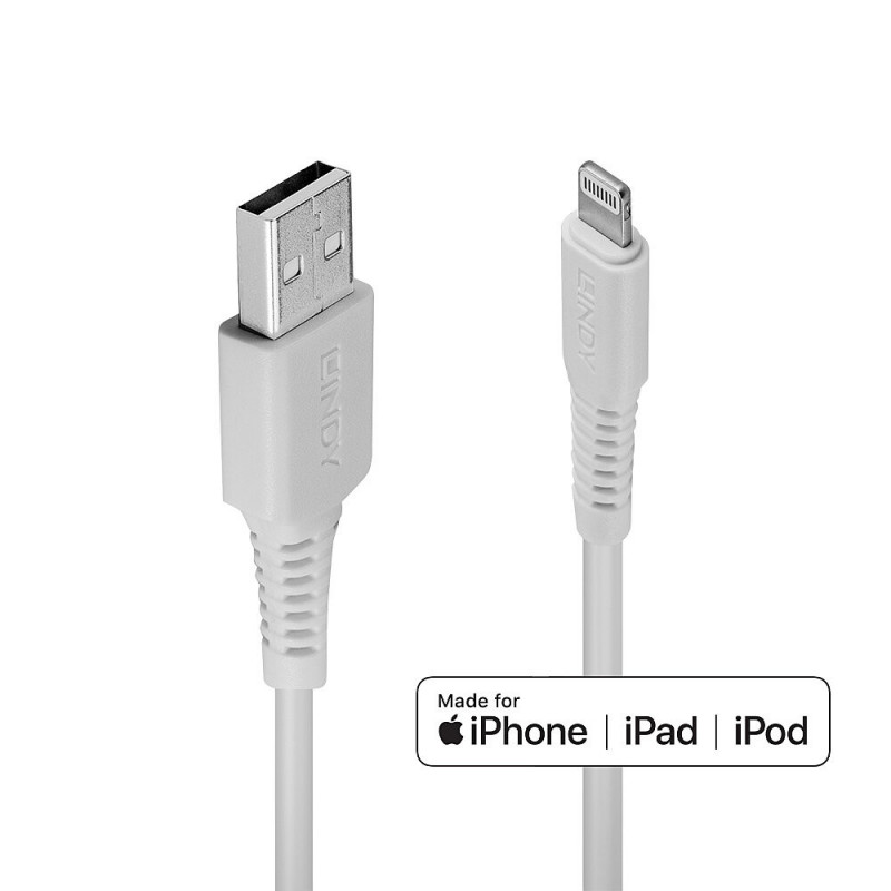 Lindy 31325 USB-kaapeli 0,5 m USB 2.0 USB A Valkoinen