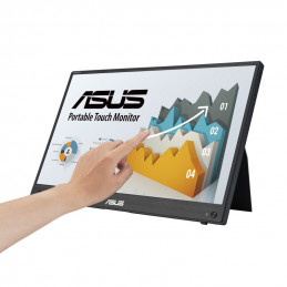 ASUS ZenScreen MB16AHT 39,6 cm (15.6") 1920 x 1080 pikseliä Full HD Kosketusnäyttö Musta