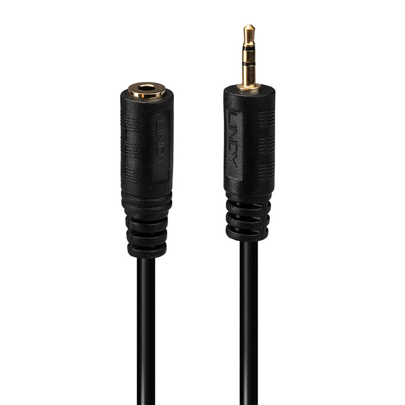 Lindy 35698 audiokaapeli 0,2 m 2.5mm 3.5mm Musta