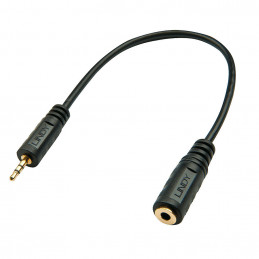 Lindy 35698 audiokaapeli 0,2 m 2.5mm 3.5mm Musta