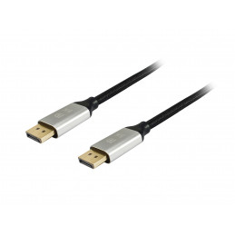 Equip 119261 DisplayPort-kaapeli 1 m Alumiini, Musta