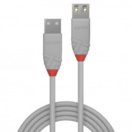 Lindy 36715 USB-kaapeli 5 m USB 2.0 USB A Harmaa
