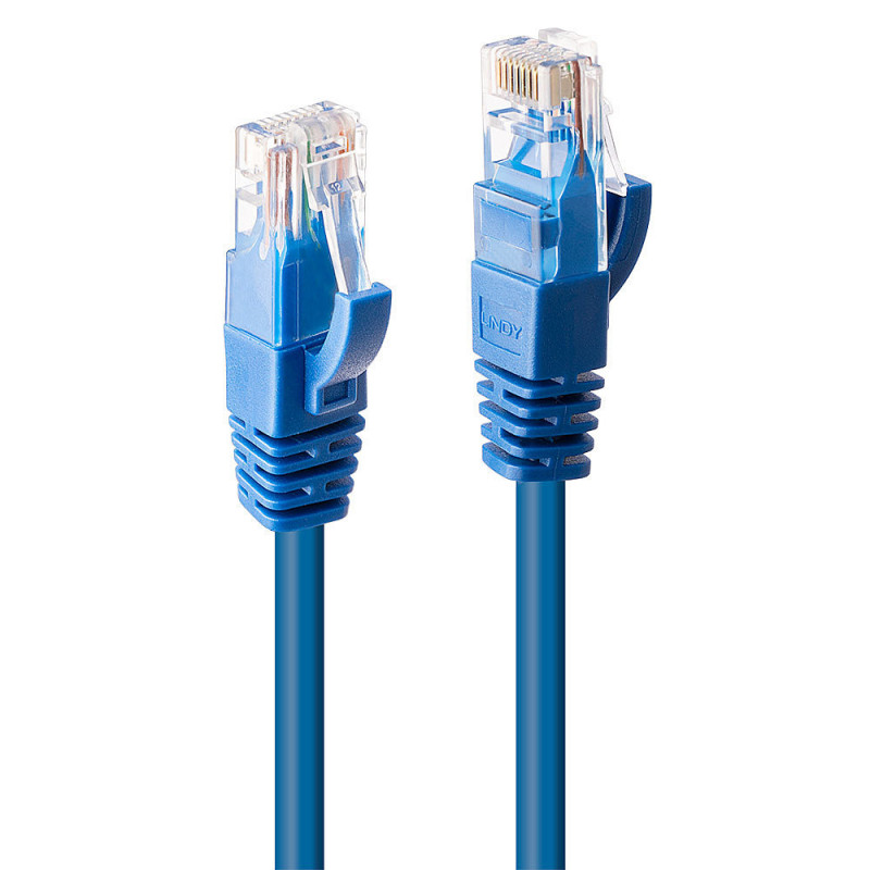 Lindy 48019 verkkokaapeli Sininen 3 m Cat6 U UTP (UTP)