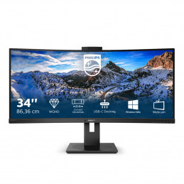 Philips P Line 346P1CRH 00 LED display 86,4 cm (34") 3440 x 1440 pikseliä UltraWide Quad HD Musta