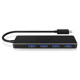 ICY BOX IB-HUB1410-C3 USB 3.2 Gen 1 (3.1 Gen 1) Type-C 5000 Mbit s Musta