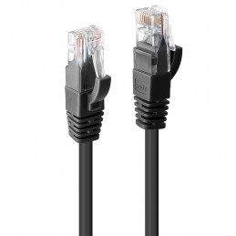 Lindy 48076 verkkokaapeli Musta 0,5 m Cat6 U UTP (UTP)