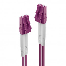 Lindy 46340 valokuitukaapeli 1 m LC OM4 Violetti