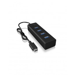 ICY BOX IB-HUB1409-C3 USB 3.2 Gen 1 (3.1 Gen 1) Type-C 5000 Mbit s Musta
