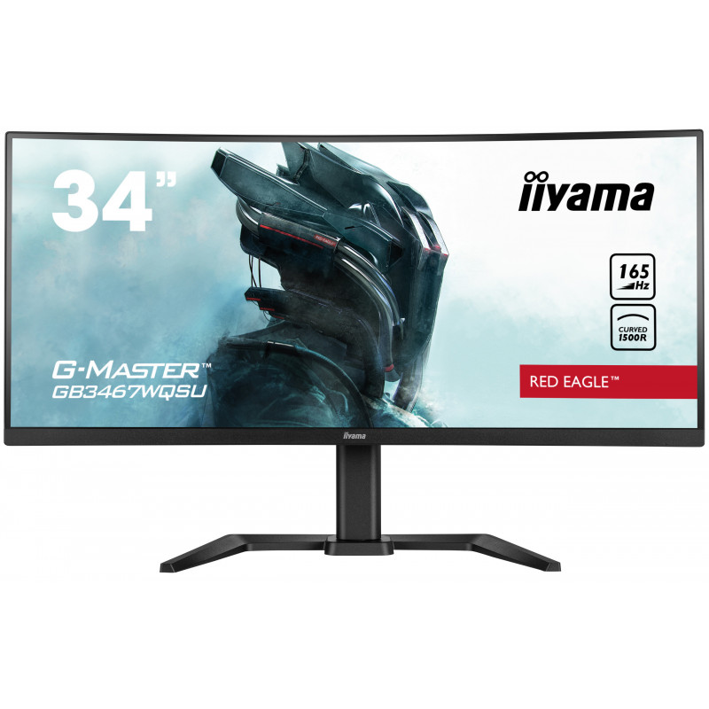 iiyama G-MASTER GB3467WQSU-B5 tietokoneen litteä näyttö 86,4 cm (34") 3440 x 1440 pikseliä UltraWide Quad HD LED Musta