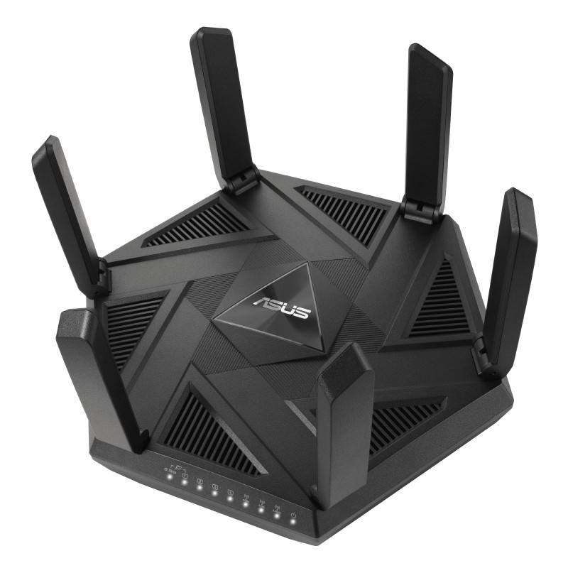 ASUS RT-AXE7800 langaton reititin Kolmikaista (2,4 GHz 5 GHz 6 GHz) Musta