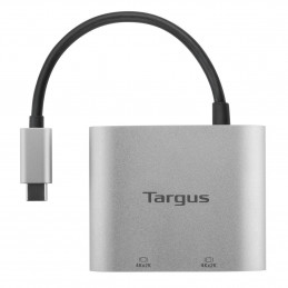 Targus ACA947EU keskitin USB 3.2 Gen 1 (3.1 Gen 1) Type-C Hopea
