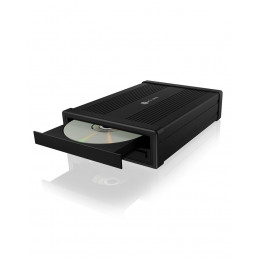 ICY BOX IB-525-U3 optisen aseman liite 13,3 cm (5.25") SATA III Musta