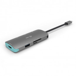 i-tec Metal C31NANODOCKPD kannettavien tietokoneiden telakka ja porttitoistin Langallinen USB 3.2 Gen 1 (3.1 Gen 1) Type-C
