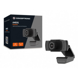 Conceptronic AMDIS01B verkkokamera 2 MP 1920 x 1080 pikseliä USB 2.0 Musta