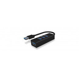 ICY BOX IB-HUB1419-U3 USB 3.2 Gen 1 (3.1 Gen 1) Type-A 5000 Mbit s Musta