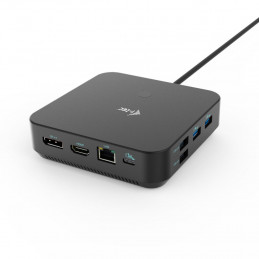 i-tec C31TRI4KDPDPRO100 kannettavien tietokoneiden telakka ja porttitoistin Langallinen USB 3.2 Gen 1 (3.1 Gen 1) Type-C Musta