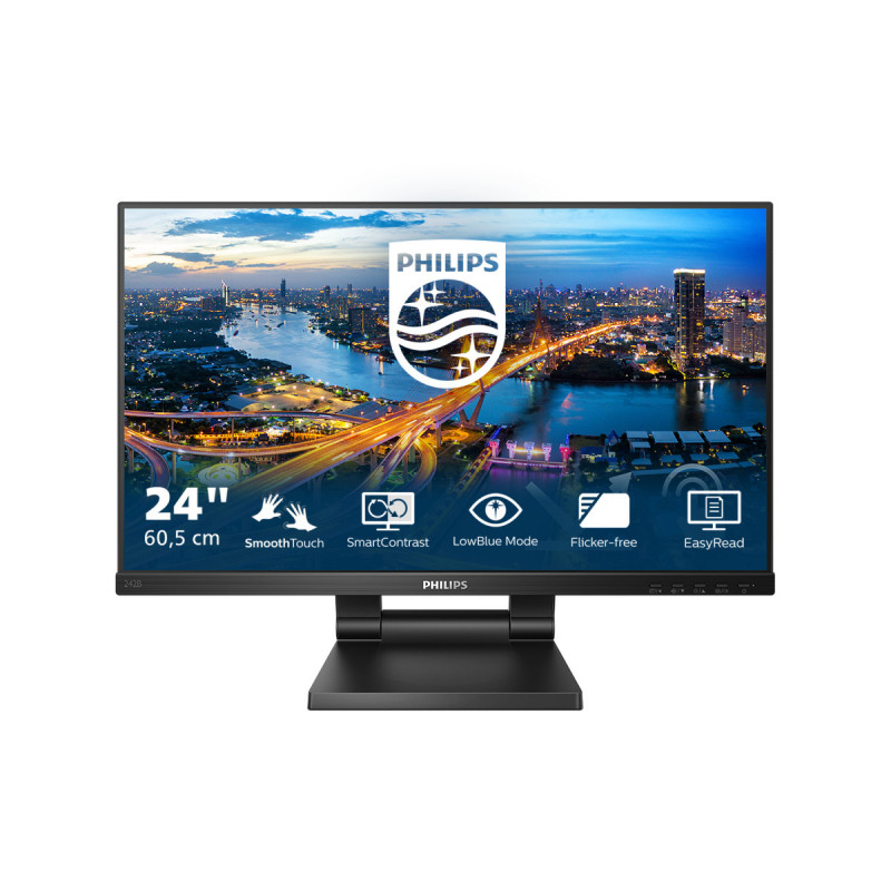 Philips 242B1TC 60,5 cm (23.8") 1920 x 1080 pikseliä Full HD LED Kosketusnäyttö Musta