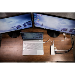 j5create JCD381-N USB Type-C™ Dual HDMI Mini Dock-Ethernet   USB 3.1 HUB   PD2.0