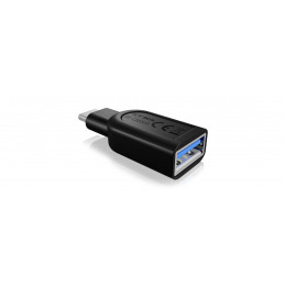 ICY BOX IB-CB003 USB 3.0 Type-C USB 3.0 Type-A Musta