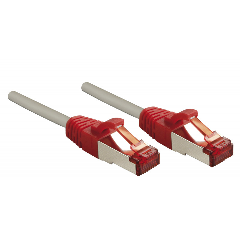 Lindy Rj45 Rj45 Cat6 3m verkkokaapeli Harmaa S FTP (S-STP)