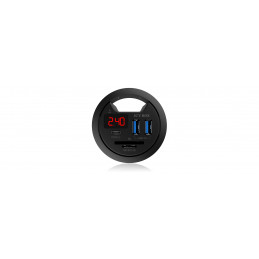 ICY BOX IB-HUB1404 USB 3.2 Gen 1 (3.1 Gen 1) Type-A 5000 Mbit s Musta