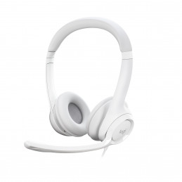 Logitech H390 Kuulokkeet Langallinen Pääpanta Toimisto puhelukeskus USB A-tyyppi Valkoinen