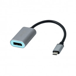 i-tec Metal C31METALDP60HZ videokaapeli-adapteri 0,15 m USB Type-C Display Port Harmaa, Turkoosi